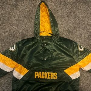 VTG GREEN BAY PACKERS STARTER HOODED
NFL WINTER JACKET SIZE XL, Pullover